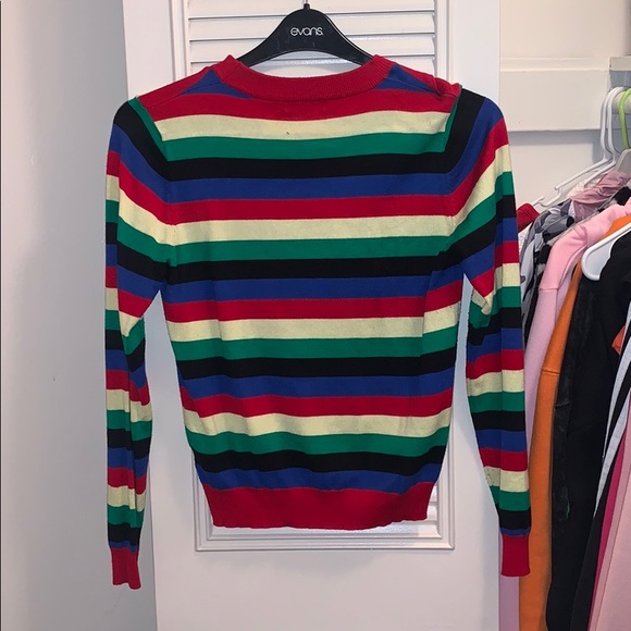 Crew Neck Multi Color Sweater - Picture 2 of 4